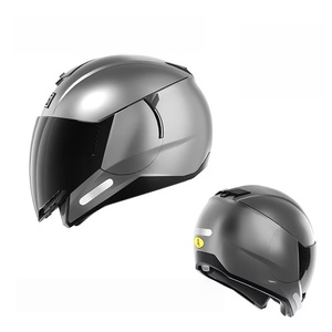 Casque de moto BAX certifié DOT en ABS <span class=keywords><strong>3</strong></span>/4 demi-face, double visière, unisexe, pour scooter coréen, avec fentes pour les oreilles, toutes saisons - Product Image 6