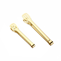 Nouvelles pinces à nourriture en acier inoxydable, pinces à nourriture dorées, ustensiles de cuisine, outils de barbecue pour restaurant, hôtel, buffet