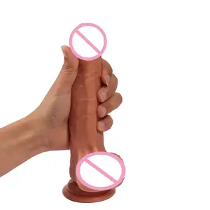 XISE 20cm Dual Layer Silicone Dildo Super realista Hot Dong pene di gomma giocattoli erotici del sesso grande cazzo strumenti del sesso in vendita