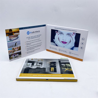 Écran lcd de 7 pouces, promotion publicitaire a5, carte de vidéo, vidéo de 7 pouces pour les entreprises