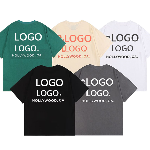 Top Quality Product 100% Cotton Solid Vintage T-Shirts Unisex Letter Printing Round Neck Printing T-shirt Fashion Style T-shirt