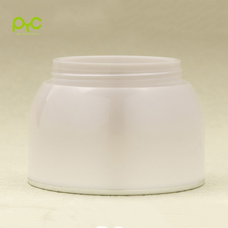 Factory Direct  Pearl White Airless Pump Makeup Cream Plastic Jars Cosmetic Jars With Lids