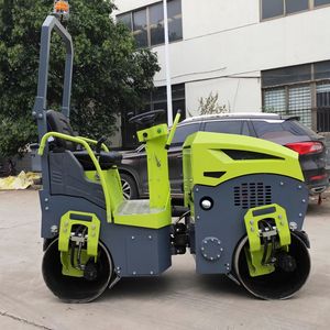 1トン3トンランドローラー振動圧縮機道路平坦化機アスファルトスラブローラー圧縮機ローラー - Product Image 3