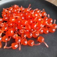 100 stuks 3D Mini Fruit Kersen Cabochons Miniatuur Simulatie Kersen Kunstmatige Decoraties voor Feestdecoratie Huis Keuken Slime Top