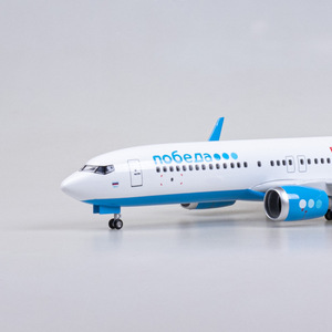Victory Airlines <span class=keywords><strong>of</strong></span> Russia 47cm 1:85 Scale Diecast Máy bay mô hình Boeing b737 Máy bay mô hình máy bay máy bay đồ chơi trẻ em Quà tặng - Product Image 3