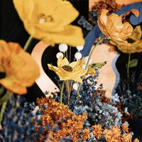 Tiges de tournesol artificielles en soie en gros pour décorations de mariage, de Noël et de la maison - Grandes tailles (50-100CM)