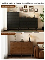 Commode contemporaine à 5 tiroirs en pin massif avec plateau sculpté et pieds noirs – Rangement polyvalent pour chambre, salon, appartement