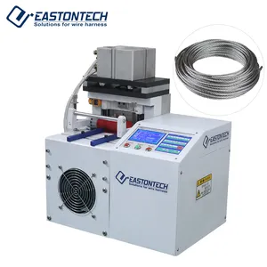 EW-1285 Micro Computer Elastic Band Nylon Tape Cutter Woven Metal Zipper Cutting Machine Automatic Metal Braided Wire Machine