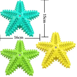 Divertidos Juguetes Masticables con Forma de Estrella de Mar para Perros Grandes y Pequeños, Indestructibles, para Limpieza Dental, Interactivos, de <span class=keywords><strong>Entrenamiento</strong></span>, Suministros para Mascotas - Product Image 6