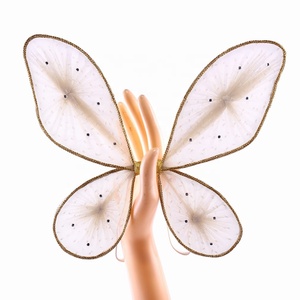 Little Baby Girl Kids regalo niños alas de hadas para disfraz al por mayor alas de mariposa de Ángel hechas a mano para fiesta Cosplay - Product Image 1