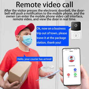 <span class=keywords><strong>Sonnette</strong></span> vidéo WiFi alimentée par batterie Téléphone de porte vidéo Caméra de <span class=keywords><strong>sonnette</strong></span> intelligente <span class=keywords><strong>avec</strong></span> <span class=keywords><strong>carillon</strong></span> - Product Image 6