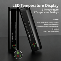 Lampe torche portable rechargeable multifonctionnelle, mini chauffe-mains extérieur, power bank, lumière durable
