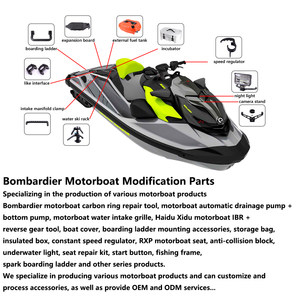 Lancha de Fibra de Vidrio de 6.7M (22 Pies) para Wakeboard, Modelo Ax670 WK, con Capacidad para 14 Personas, Motor Personalizable, Ideal para Deportes Acuáticos - Product Image 6
