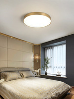 Lampe Led circulaire nordique moderne de salon, chambre à coucher, allée, balcon, bureau, cuisine, 23CM, 30CM, 12W, 18W, 220V, plafonnier doré