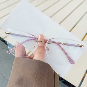 แว่นตาไร้กรอบคุณภาพสูงทันสมัยสไตล์เรียบง่ายน่ารักสำหรับผู้หญิง - Product Image 5
