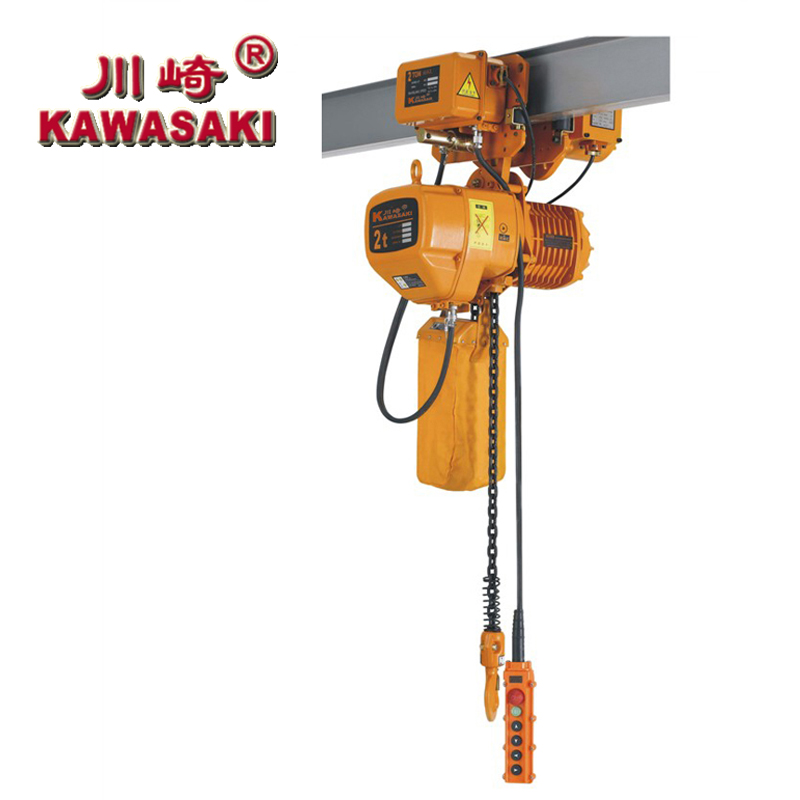 Электрическая лебедка KAWASAKI 2T, трехфазный двигатель, тепловая защита, прочный строительный логистический центр, механическая установка