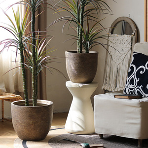 Macetas de Magnesio Decorativas de Diseño de Lujo y Alta Calidad Directo de Fábrica, Macetas Grandes para Flores, Ecológicas, con Orificio de Drenaje - Product Image 1