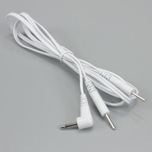 Unit puluhan kawat elektroda kabel timbal 2.5mm Mono hingga 2.0mm DC dua pin PVC tembaga padat 28AWG * 2F PVC COOPER 1m - Product Image 3