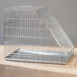 <span class=keywords><strong>Cage</strong></span> à chien en métal en gros d'usine, <span class=keywords><strong>cage</strong></span> à animaux en fil incliné, galvanisée, noire, grand espace, facile à assembler, portable, durable, pour les voyages - Product Image 1