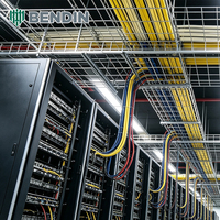 Bac à câbles en treillis métallique à suspension murale, double usage, pour la gestion des câbles réseau et de fibre optique dans les laboratoires informatiques universitaires