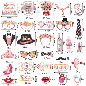 Accessoires photo amusants pour fête sur le thème du mariage - Product Image 3