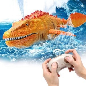 Juguete de Dinosaurio a Control Remoto 2.4G para Piscina, Simulación de <span class=keywords><strong>Mosasaurus</strong></span>, con Demostración de un Solo Toque, Rociador de Agua y Luz para Niños - Product Image 1