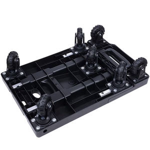 รถเข็นกระเป๋าเดินทางแบบพกพาพับเก็บได้รถเข็นสำหรับขนส่งสนามบินโรงแรมมีล้อขนาด7ล้อ - Product Image 6