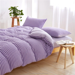 OEKO-TEX Fuente de la fábrica 100% de algodón de punto jersey <span class=keywords><strong>funda</strong></span> nórdica ropa de cama conjunto - Product Image 1