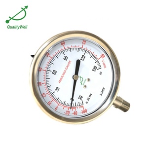 <span class=keywords><strong>Manometer</strong></span> Đồng Hồ Đo Áp Suất Đầy Glycerin Đồng Hồ Đo Amoniac Lỏng Viền OEM Vỏ Thép Không Gỉ - Product Image 4