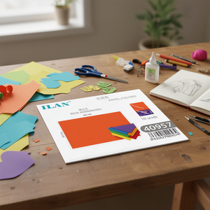 Foglio di feltro Ilan 40x60 cm arancione per artigianato e arte - Product Image 2