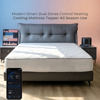Parure de lit de luxe pour hôtel avec contrôle double plateforme APP WeChat, apprentissage IA, refroidissement et mémoire, ensemble de draps Queen et couette, résistant à l'eau