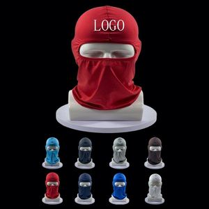 Custom Print Logo Unisex 100% Cotton <b>Ski</b> Mask <b>Balaclava</b> Solid Color for Sports Cycling Motorcycle Fishing Business Party Custom - Product Image 1