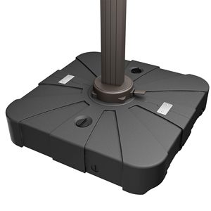 Base Moderna para Sombrilla de Exterior, 265 Libras, para Sombrillas Cantilever de <span class=keywords><strong>Patio</strong></span>, con Ruedas, Rellenable con Arena o Agua, Material PE, Cuadrada, 34 Pulgadas - Product Image 2