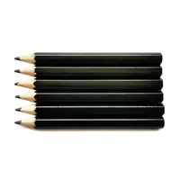 לוגו מותאם אישית 3.5 "מיני ילדים ציור עץ שחור HB להוביל עיפרון