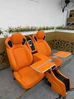 Sièges Aero en Cuir PU Modifiés de Luxe pour Mercedes Benz G63 G550 MBS, Ensemble de Sièges Exécutifs VIP avec Table d'Avion et Réfrigérateur