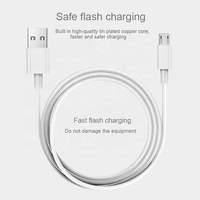 Câble USB-A vers Micro HNT 1m, câble de charge rapide 3A, câble de données avec conducteur en cuivre pur, matériau TPE pour téléphones mobiles