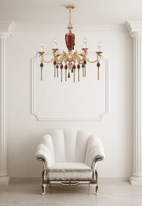 Professionale di alta qualità moderna LED plafoniera elegante interruttore contemporaneo di controllo ambra lampadario in oro per soggiorno - Product Image 3