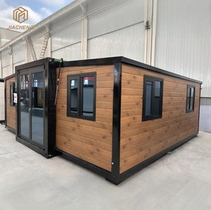 완전 가구 럭셔리 휴대용 2 침실 선박 40 피트 접이식 20 피트 주택 20ft 사무실 접이식 컨테이너 하우스 - Product Image 1