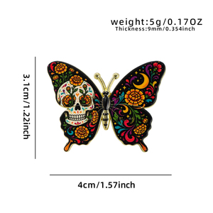 Broches en émail en gros Van Gogh Papillon, épingles de revers plaquées émail pour femmes et filles, badges tendance, bijoux, cadeaux - Product Image 4
