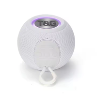 Speaker Portabel Nirkabel Super Mini TG-337 dengan Lampu LED RGB Warna-warni, Speaker Musik Aktif, Box Speaker 2.0 Channel, Daya Tahan Baterai 20 Jam