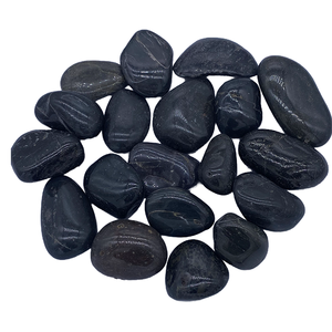 Cailloux noirs polis de haute qualité pour la décoration intérieure et l'aquarium - Product Image 2