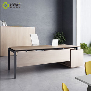 Conjunto de <span class=keywords><strong>Muebles</strong></span> de Oficina Ejecutiva Modernos, Escritorio con Cajonera Independiente, Estructura Metálica y Superficie de Madera, Garantía de 5 Años, ISO9001/ISO14001 - Product Image 5
