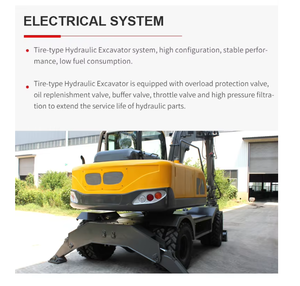 Nueva Excavadora de Ruedas con Motor, Garra para Madera, Orugas Retráctiles para Trituración de Carreteras y Movimiento de Tierras - Product Image 3