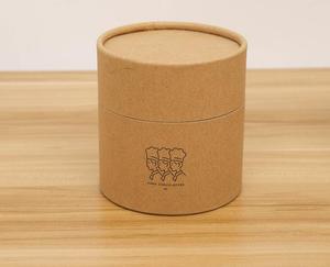 Personnalisé Imprimé rond kraft brun artisanal petit Vide tube D'emballage en papier en rouleau - Product Image 4