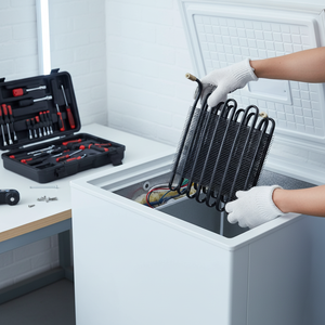 ملف تبريد معدني متين للثلاجة المنزلية - نظام تبريد كهربائي بقوة 1/3 حصان - Product Image 1