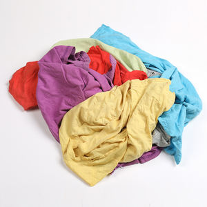 Trapo Industrial 5kg 10Kg 20kg 25kg袋のぼろ混合色カット使用済みtシャツ布100コットンクリーニング拭き取りぼろ - Product Image 2