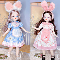 Muñecas BJD y Ropa, Articulaciones Móviles, 30 cm, 1/6, Ojos Simulados en 3D, Muñeca Articulada, Vestido DIY para Niñas, Regalo de Cumpleaños, Juguetes para Niños