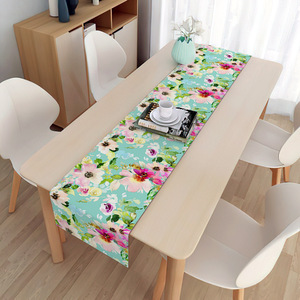Camino de mesa de hoja de palma con estampado de planta de verano, decoración de fiesta cuadrada de moda, comedor de lino, decoración del hogar, Bandera de té, caminos de mesa - Product Image 6