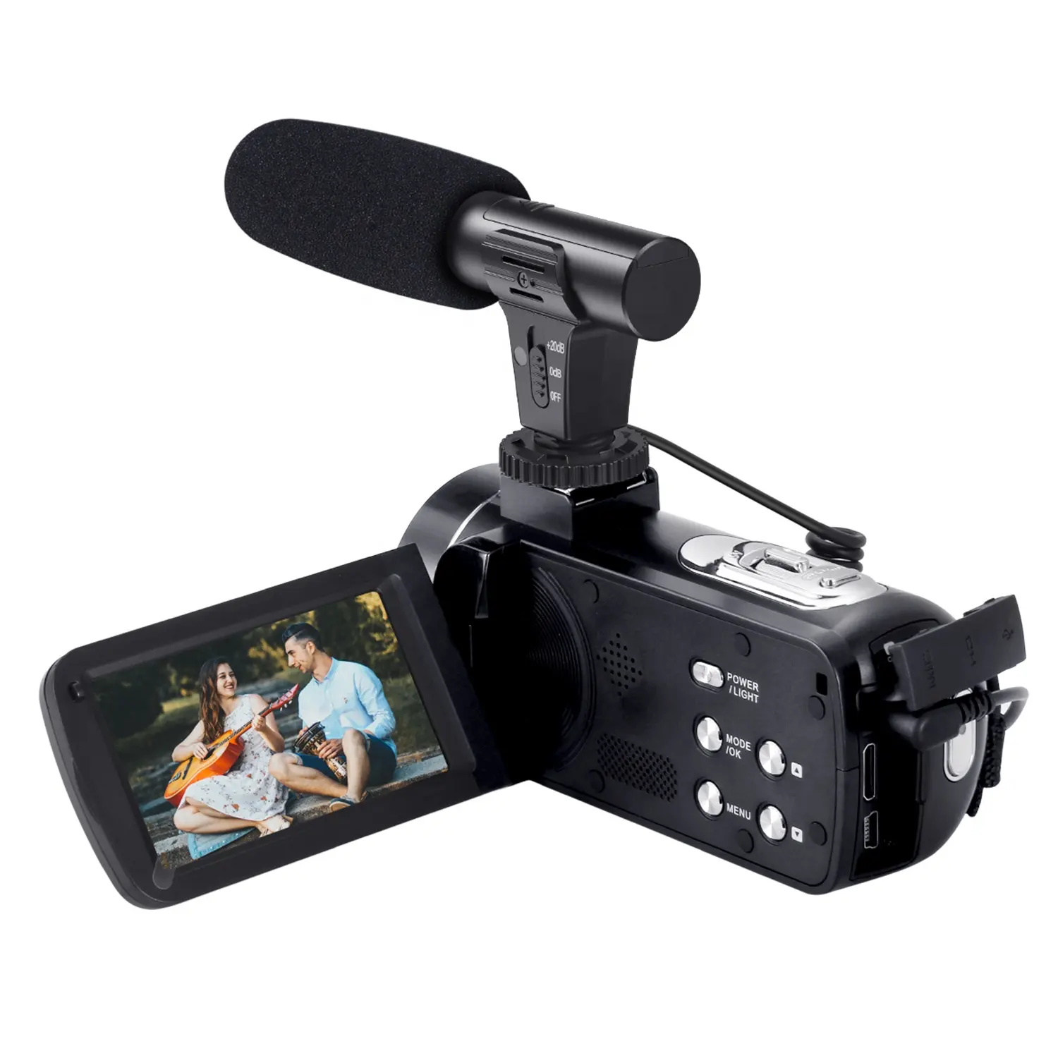 Taşınabilir fotoğraf ekipmanı evrensel Video öğretim kamera av tüfeği mikrofon kondenser Youtube mikrofon