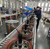 Ventilateur de plafond industriel HVLS à moteur PMSM, économie d'énergie, grand volume d'air, ventilation pour entrepôt, gymnase, usine